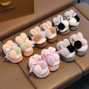 Chausson hiver bébé coton chaud antidérapant